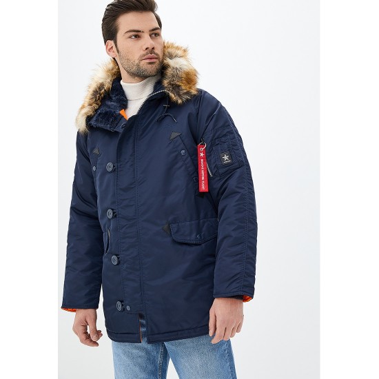Зимняя куртка аляска Winter Parka Airboss 171000123221 (синяя)