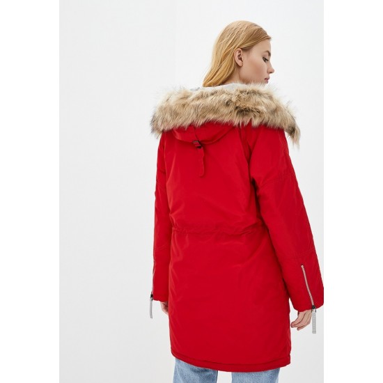 Оригинальная женская куртка аляска N-3B Vega Airboss 17300783127 (красный металлик)
