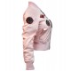 Оригинальный женский бомбер Miss Top Gun MA-1 jacket with patches TGJ1573P-S (Pink)