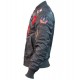 Бомбер Top Gun MA-1 Nylon Bomber Jacket with Patches TGJ1540P (Grey)