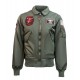 Бомбер Top Gun CWU-45 Flight Jacket with patches TGJ1900 (Olive)