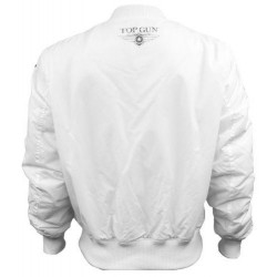 Оригинальный бомбер Top Gun MA-1 Nylon Bomber Jacket with Patches TGJ1540P (White) Оригинальный бомбер Top Gun MA-1 Nylon Bomber Jacket with Patches TGJ1540P (White)