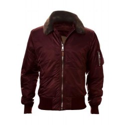 Бомбер Top Gun B-15 Men's Heavy Duty Vintage Flight Bomber Jacket TGJ1542 (Burgundy) Бомбер Top Gun B-15 Men's Heavy Duty Vintage Flight Bomber Jacket TGJ1542 (Burgundy)