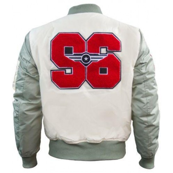 Бомбер Top Gun Stadium Varsity Jacket TGJ1636 (Cream)