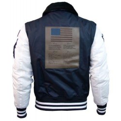Бомбер Top Gun MA-1 Color Block Bomber Jacket With Fur & Patches TGJ1649P (Navy/White) Бомбер Top Gun MA-1 Color Block Bomber Jacket With Fur & Patches TGJ1649P (Navy/White)