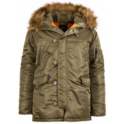 Зимова куртка аляска Alpha Industries Slim Fit N-3B Parka MJN31210C1 (Vintage Olive) Зимова куртка аляска Alpha Industries Slim Fit N-3B Parka MJN31210C1 (Vintage Olive)
