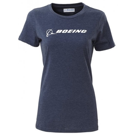 Футболка женская, Boeing, Signature T-Shirt - Women, Size M, Navy