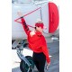 Топ-Худі Pilotage, жіноче, колір червоний, розмір оверсайз