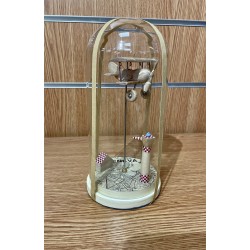 Статуэтка "Аэродром Женева" в стеклянной колбе