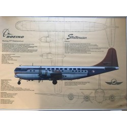 Картина Boeing 377 60х43 в алюмінієвій рамці Картина Boeing 377 60х43 в алюмінієвій рамці