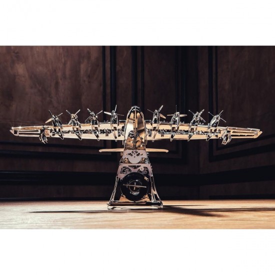 Stainless Steel Mechanical Airplane Model