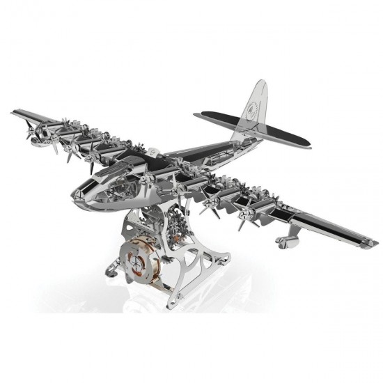 Stainless Steel Mechanical Airplane Model