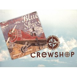 Знак авиационный Blue Skies металлический Знак авиационный Blue Skies металлический