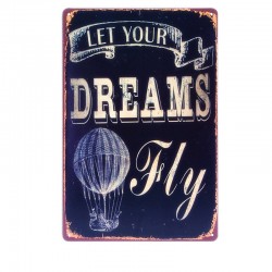 Знак авиационный LET YOUR DREAMS FLY металлический Знак авиационный LET YOUR DREAMS FLY металлический
