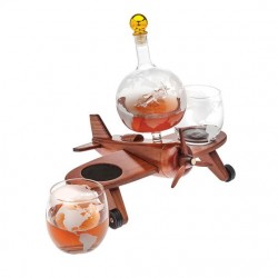 Мини-бар подарочный Airplane Decanter с графином и двумя бокалами Мини-бар подарочный Airplane Decanter с графином и двумя бокалами