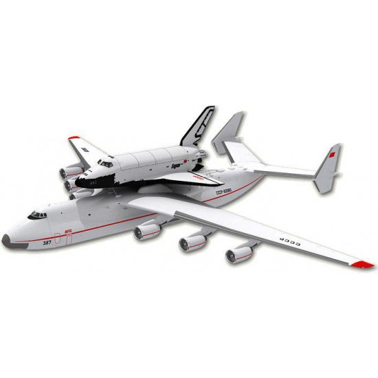 Модель самолета Мрия с Бураном, 1:250