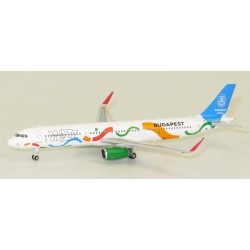 Модель самолета AIRBUS A321 WIZZ AIR HA-LXJ BUDAPEST 2020 Модель самолета AIRBUS A321 WIZZ AIR HA-LXJ BUDAPEST 2020