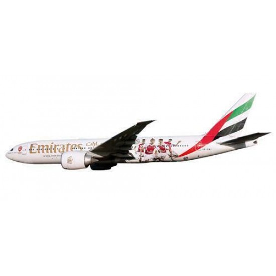 Модель самолета Boeing 777-200LR Emirates FC Arcenal London 1:200