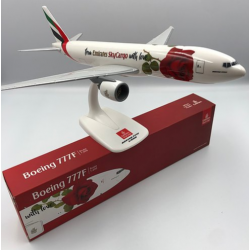 Boeing 777-200F Emirates SkyCargo "Valentine Rose" A6-EFL 1:200 Herpa