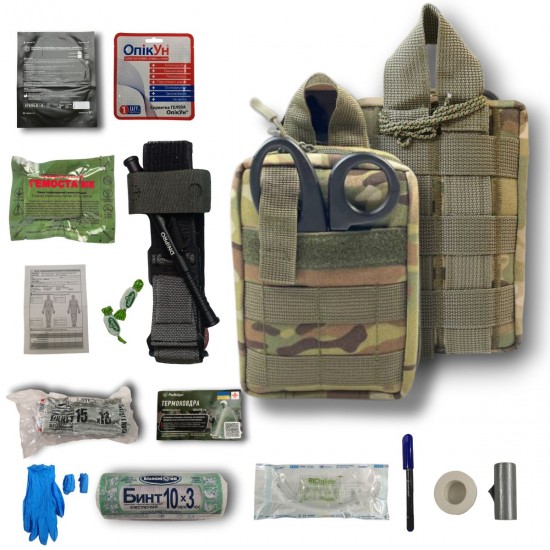 Military first Wolverine aid kit IFAK "Optima" complete, multicam