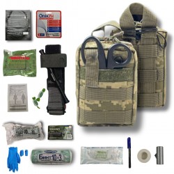 First aid kit Wolverine military IFAK Ascetic complete, small, pixel First aid kit Wolverine military IFAK Ascetic complete, small, pixel
