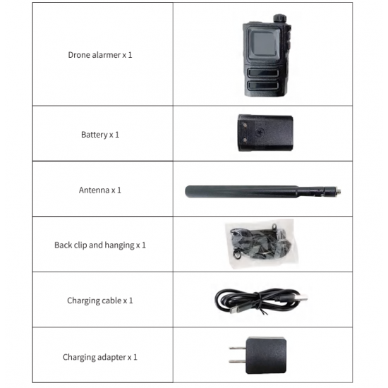 Skydroid S10 drone detector with 300MHz-6GHz operating range