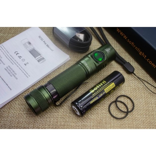 Sofirn Sc31 Pro Powerful Rechargeable LED Flashlight 18650 Torch USB C  Sst40 200