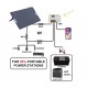 Foldable, flexible monosolar panel 100 W
