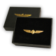Значок авіаційний PILOT WINGS MEDIUM silver / gold 3,5cm