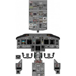 Плакат Кабіна Boeing 737NG  Плакат Кабіна Boeing 737NG