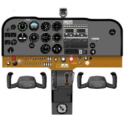 Плакат Кабіна Cessna C172N Плакат Кабіна Cessna C172N