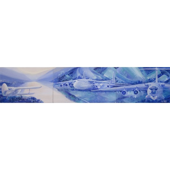 Картина авиационная "Сон" триптих