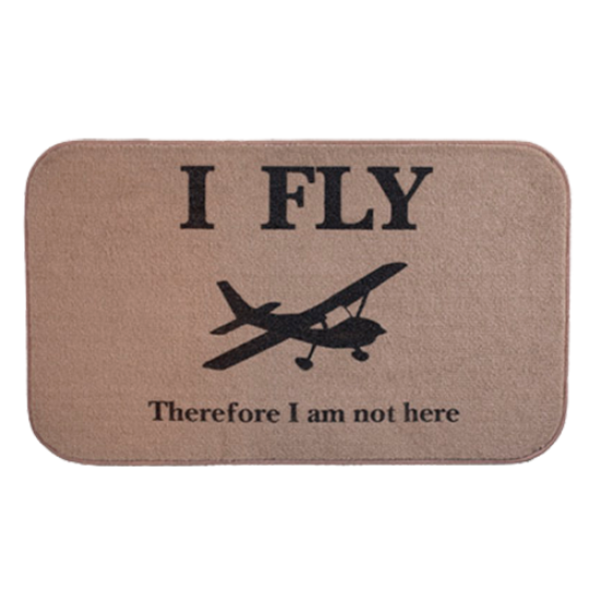 Коврик для пола "I Fly, Therefore I Am Not Here"