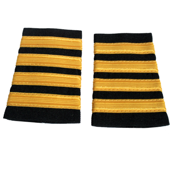 Погони пілота цивільної авіації , 4 смужки (Yellow mat)