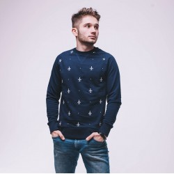 Світшот авіаційний Agent's Clothes з літаками синій Світшот авіаційний Agent's Clothes з літаками синій