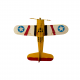 Vintage colored fighter plane