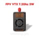 Видеопередатчик и видеоприемник VTX + VRX 7.2 ГГц (60CH, 6110–7210 МГц) с охлаждением и SMA — для FPV дронов дальнего действия
